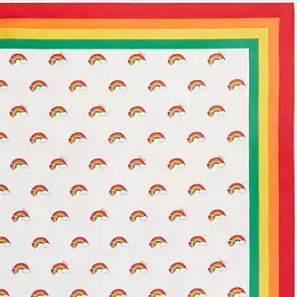Coach Rainbow Print Silk Bandana NWT Discontinued Item - Picture 4 of 6